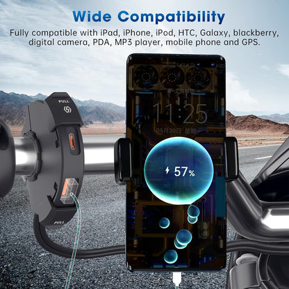 USB Socket Motorcycle USB Charger Socket 12V USB C Motorbike 48W