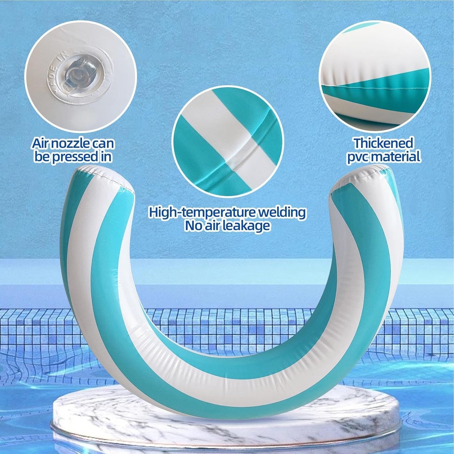 🔥 [BUY 1 GET 1 FREE] Inflatable Pool Noodle Float — Durable Striped Water Toy for Adults & Kids 🌊