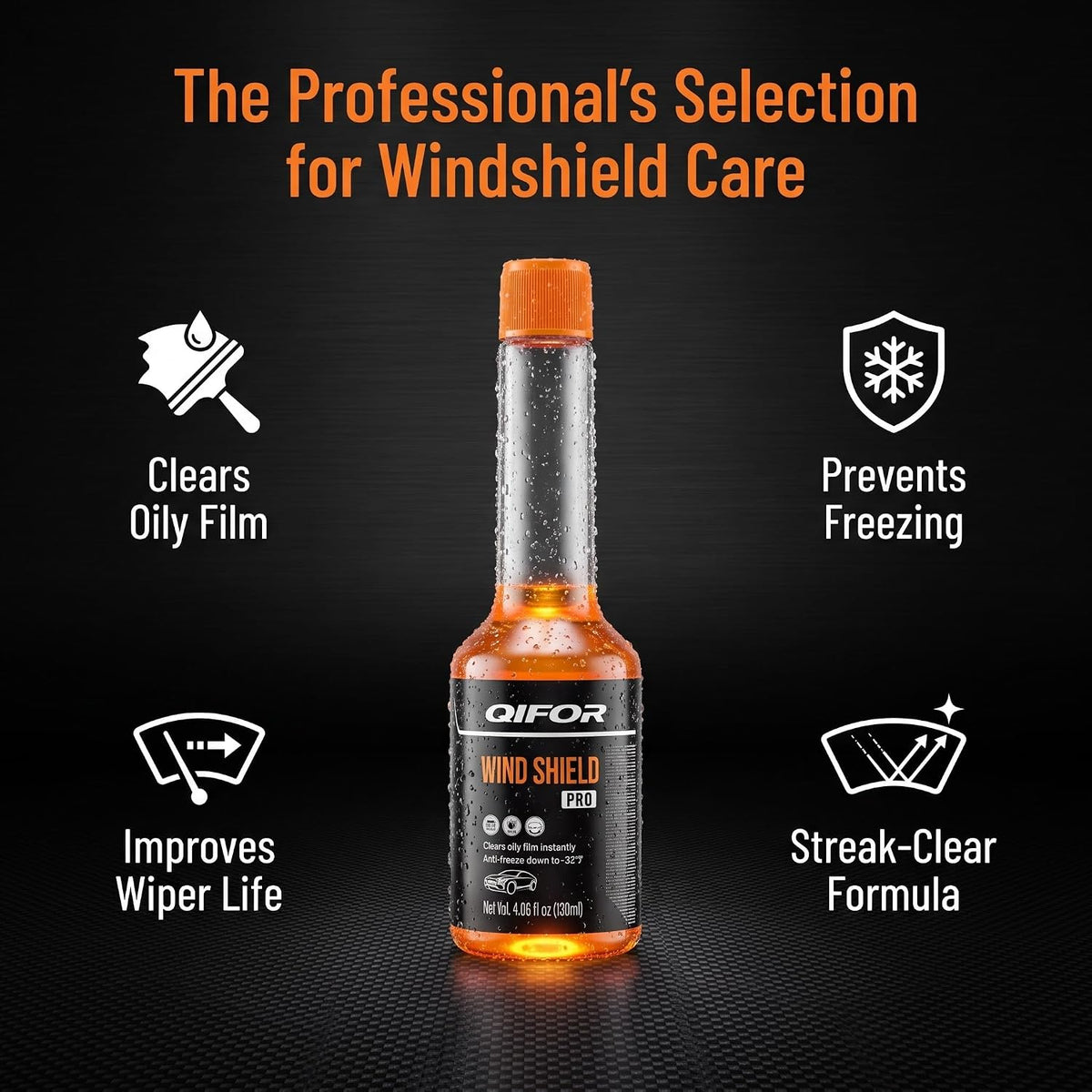 QIFOR Concentrated Windshield Washer Fluid for Car Auto Windows
