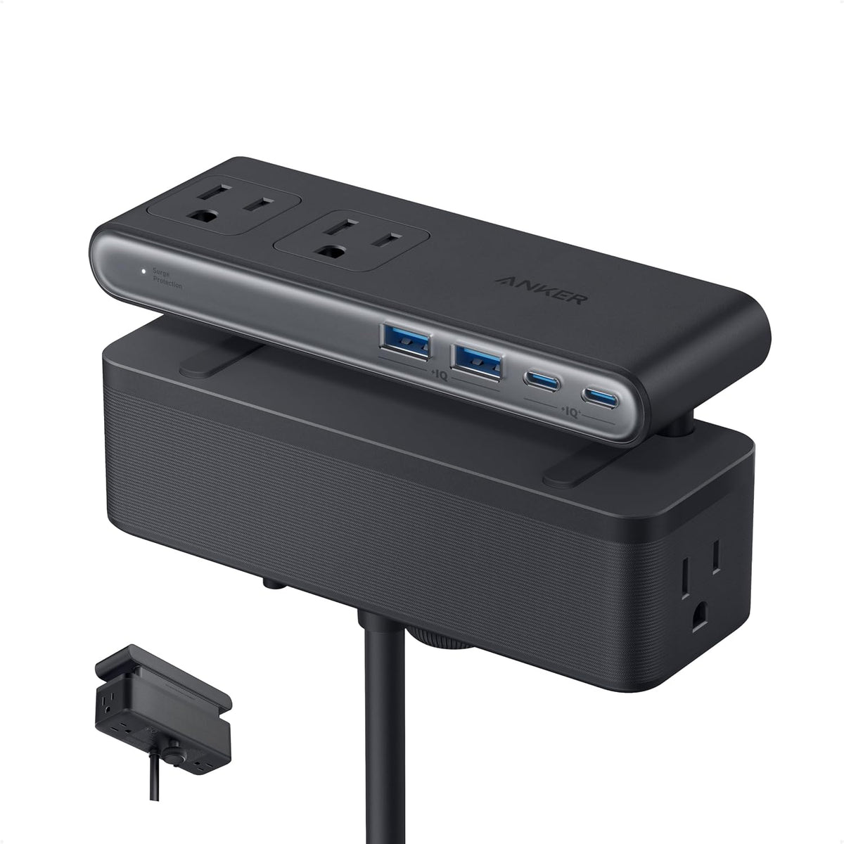 Desk Clamp with 1500 Surge Protector Socket