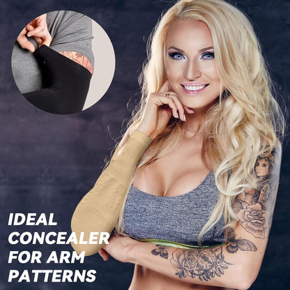 2 Pairs UV Protection Cooling Arm Sleeves for Men & Women UPF 50