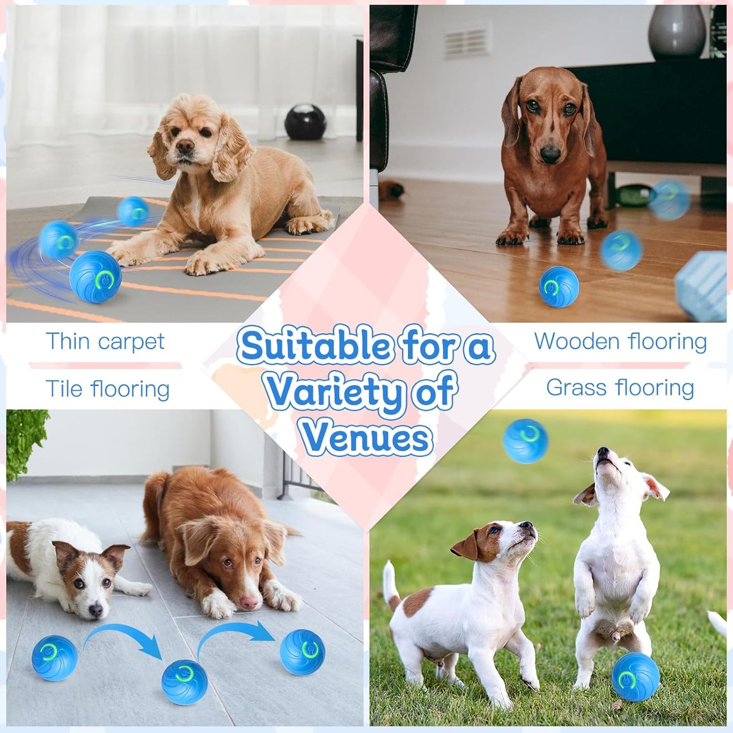 Buy 1 Get 1 Free🔥 Interactive Automatic Dog Toy Ball – USB Rechargeable