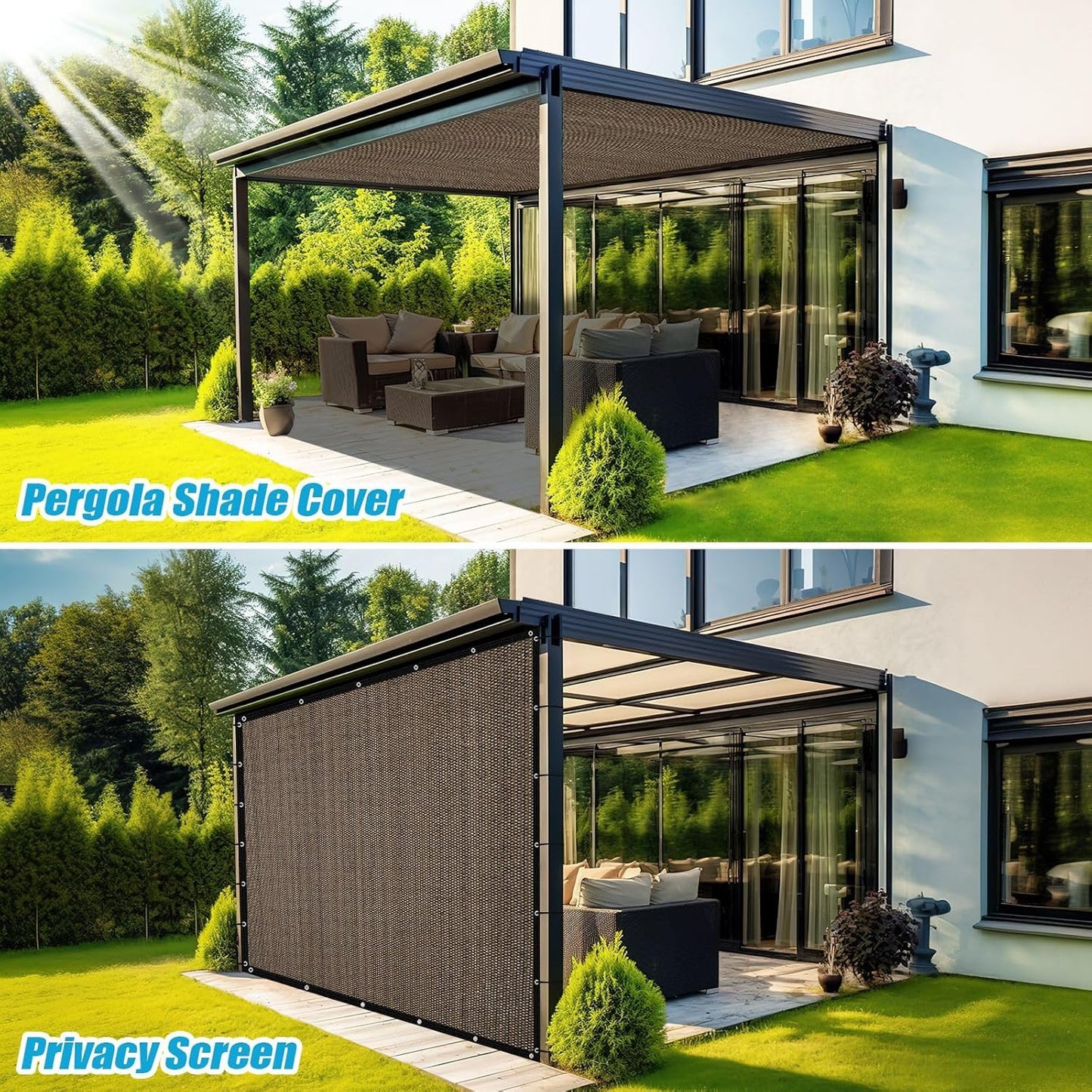 Outdoor Shade Cloth Net – UV Block, Breathable HDPE Mesh for Garden, Patio & Pergola