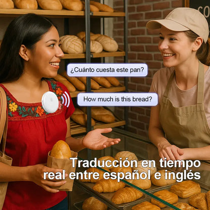 Portable Wireless AI Language Translator Pen - Spanish & English Practice Companion, 165-Language Support, Accent Adaptation for Restaurant Scenarios, Smart Tutor for Electronic Learning,sohochic