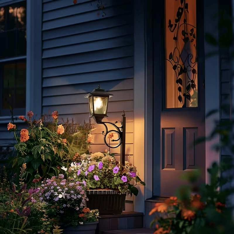 ✨49% OFF🌞2-in-1 Outdoor Solar Lamp Post Light with Planter: Illuminate & Decorate Your Garden🌼