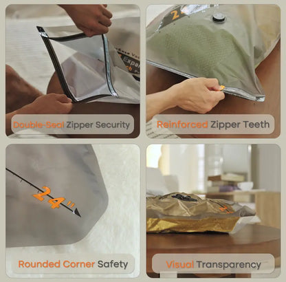 🔥Hot Sale 49% off✈️🔋 Vacuum Packing Pump Storage Bags Set