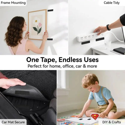 Waterproof Self Adhesive Heavy Duty Double Sided Hook and Loop Strips