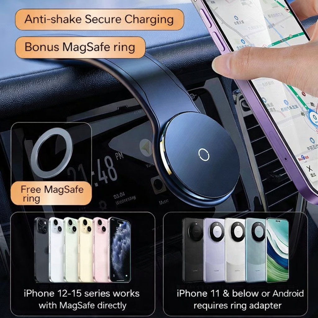 Flexible Gooseneck Magnetic Car Phone Mount