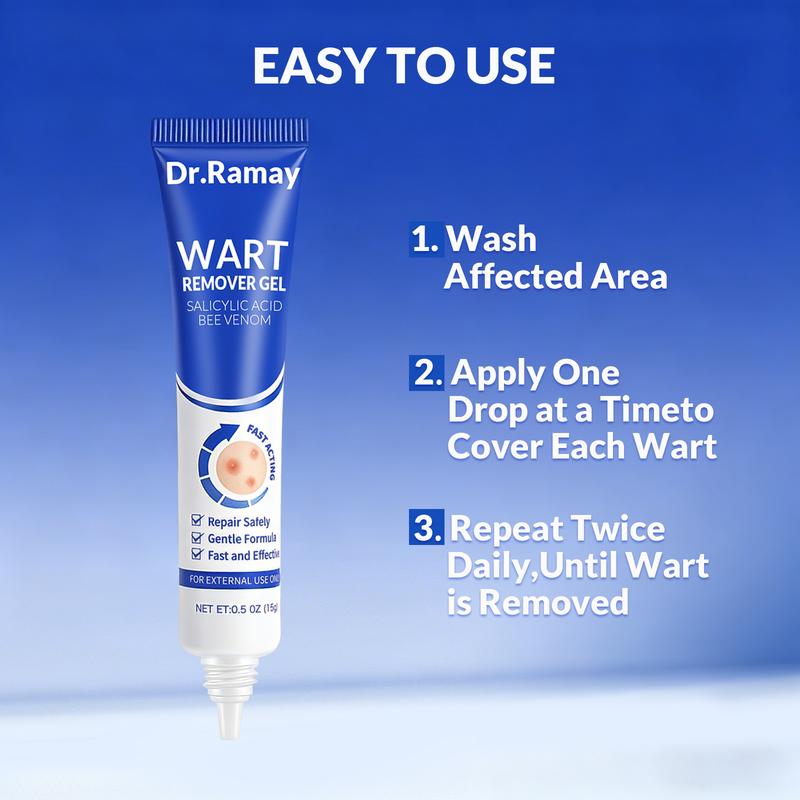 ✨Salicylic Acid 20% Wart Remover Gel, Common & Plantar Wart Treatment, Fast-Drying Formula for External Use, 0.5 Oz (15g)