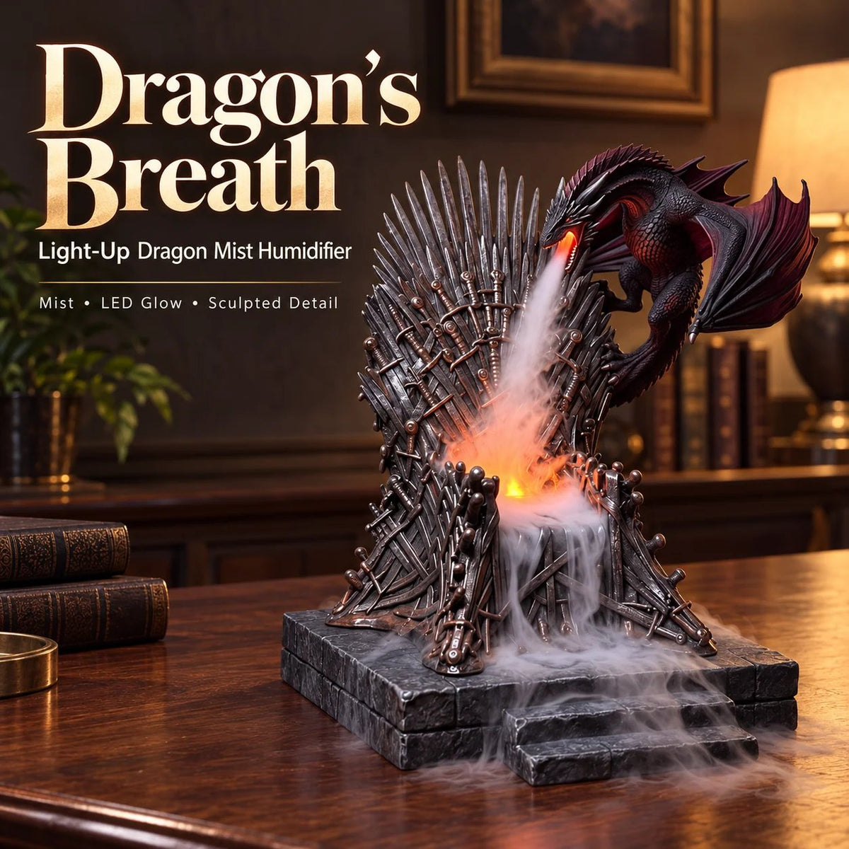 🐲Dracarys  – Light-Up Dragon Mist Humidifier
