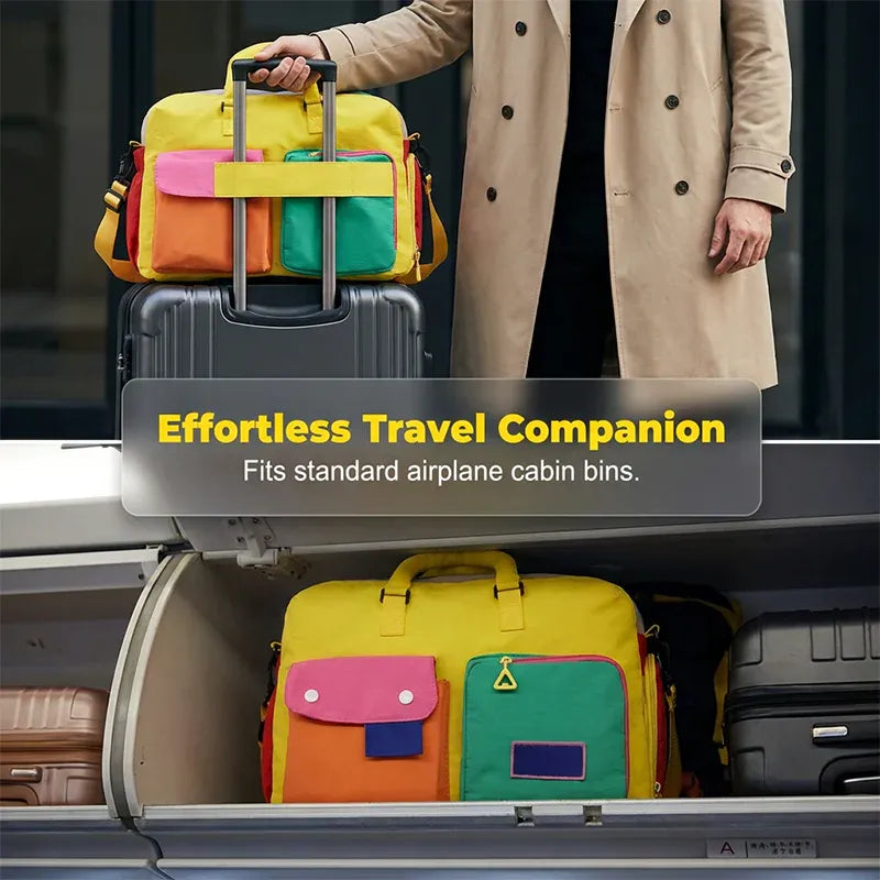 🏆LAST DAY SALE 49% OFF🔥Casual Color Block Overnight Bag