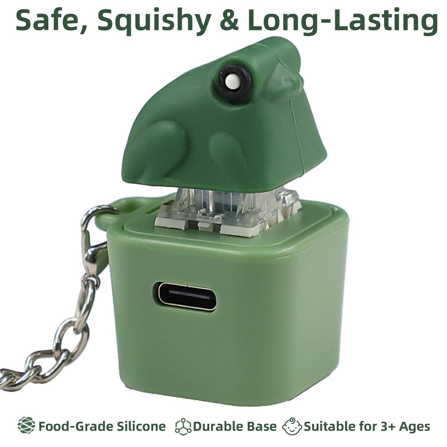 💖Hot 48% OFF🦎✨ Lizard, Frog & Coquí Button Keychain