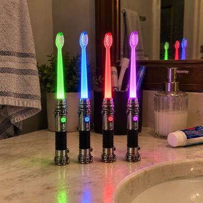 🔥HOT SALE🔥Galactic Glow Toothbrush – LED Light-Up Manual Toothbrush