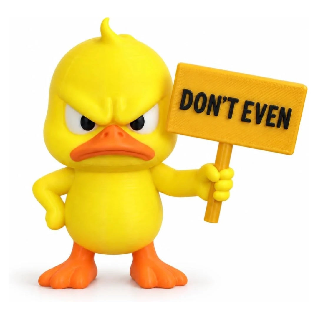 Funny Angry Duck Figurine