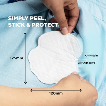 Stay Dry & Confident: Invisible Underarm Sweat Pads | Anti-Stain & Odor Protection Armpit Guard