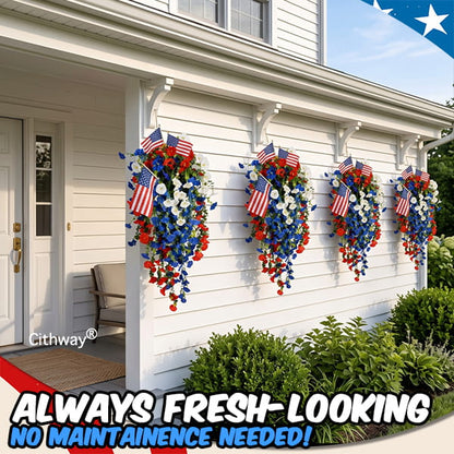 American Freedom Hanging Bloom Display