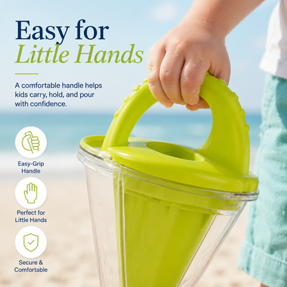 🏖️ Kids Beach Sand Funnel Toy – Transparent Sand Scoop & Shell Collector for Outdoor Summer Play