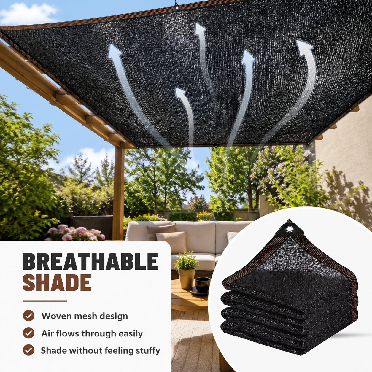 💥 Limited time 50% OFF🌿 UV-resistant, breathable, cooling, high-quality woven sunshade