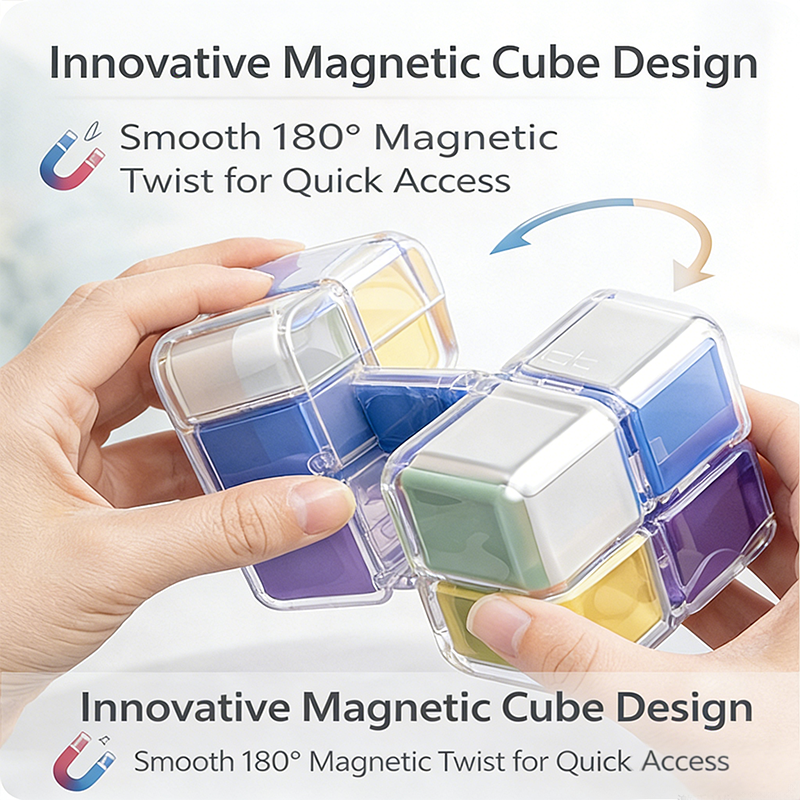 🔥LAST DAY 50% OFF - Magnetic QIAWI's Cube Medicine Box