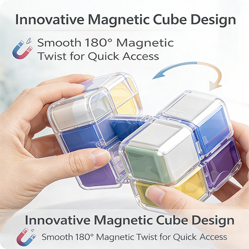 🔥LAST DAY 50% OFF - Magnetic QIAWI's Cube Medicine Box
