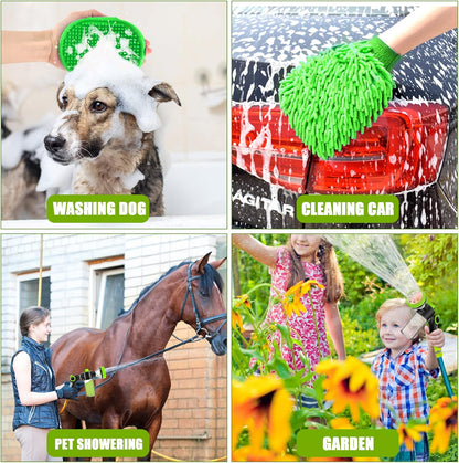 ✨🔥Pup Jet Dog Wash Hose Nozzle Foam Dog Horse Sprayer Wash Hose Attachment Soap Dispenser Sprayer Dog Bathing Sprayer