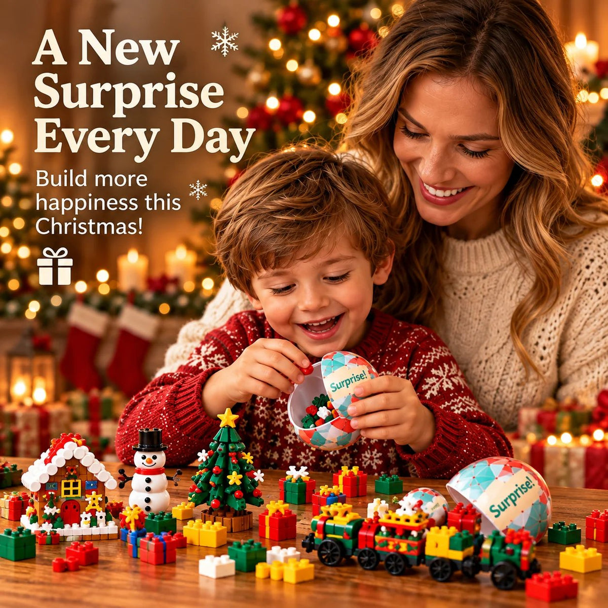 🎅 2026 Christmas Capsule Building Blocks, Surprise Mini Building Set