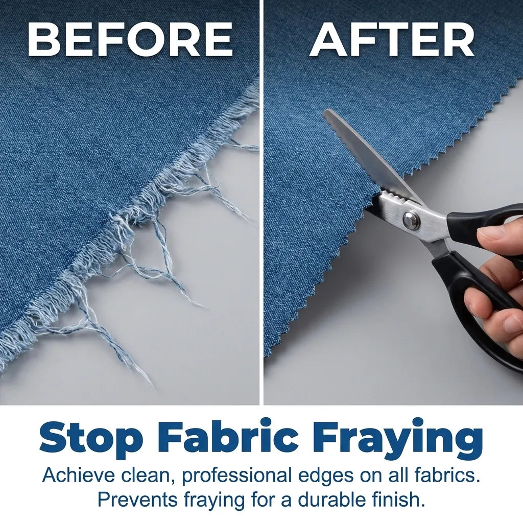 ✂️Professional Serrated Scissors for Sewing, Crafts & Everyday DIY Projects
