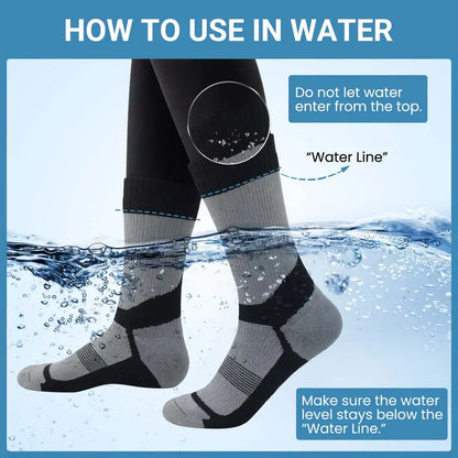 Waterproof Ankle Socks for Men & Women, Lightweight & Thermal Options, 3-Layer Stretch Technology