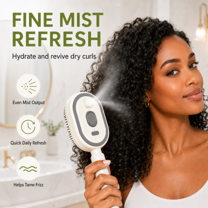 💫SAVE 58% NOW🪮✨Steam Mist Straightening Comb – Easy Salon-Like Hair