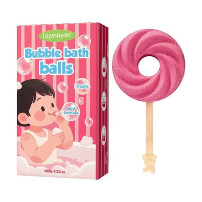 💞50K+ SOLD!🔊 50% OFF! 🍭Reusable Cute Lollipop Bath Bomb,Colorful Bubble Bath Ball for Fun Bath Time
