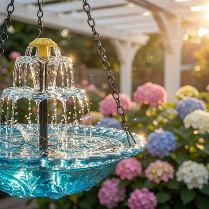 🔥46% Off--Solar Cascade Hanging Bird Bath Fountain🎁Buy 2 Free Shipping