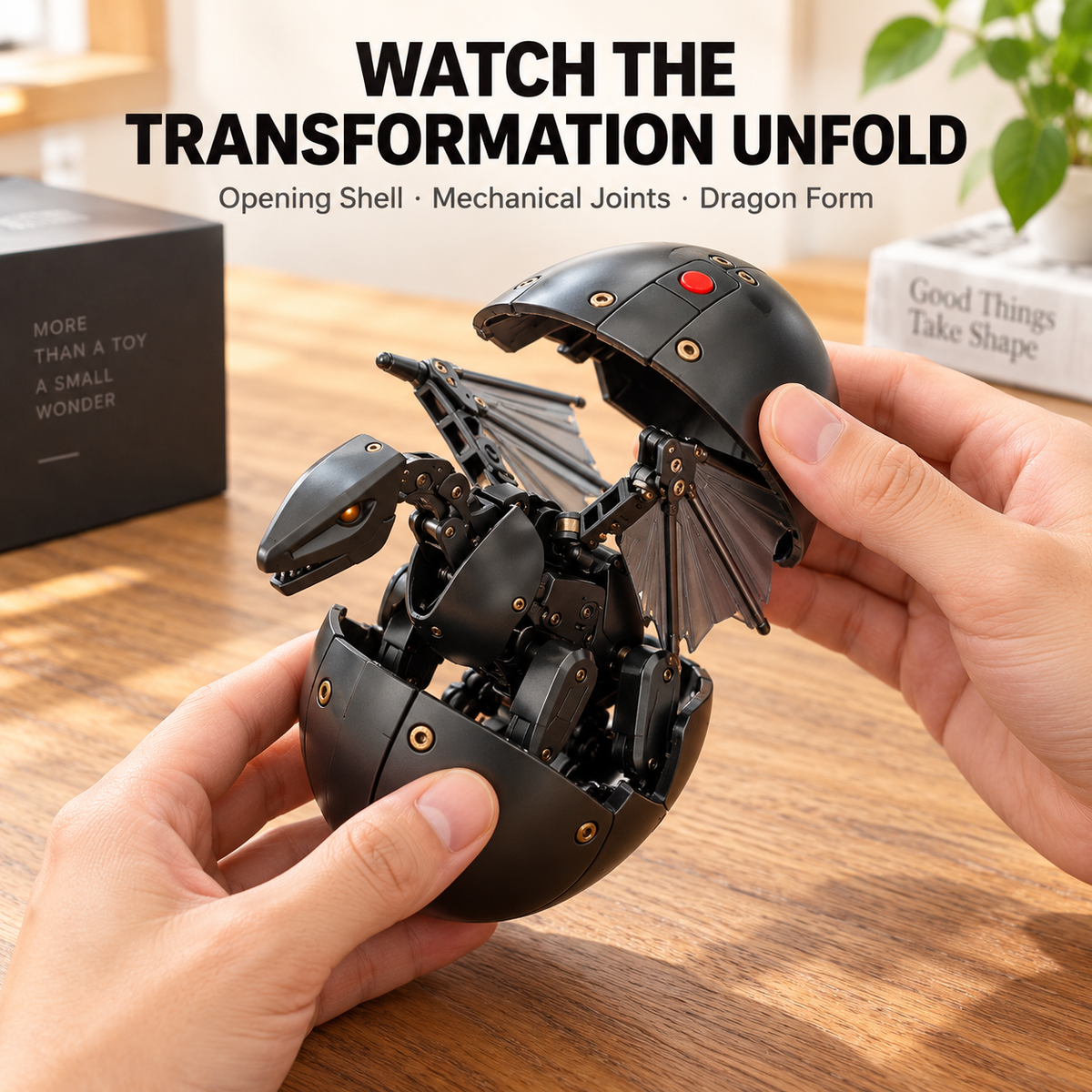 🥚🐉 DragonMorph – Egg to Dragon Transforming Mechanical Toy！！！