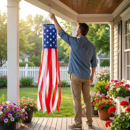 Large American Flag Windsocks