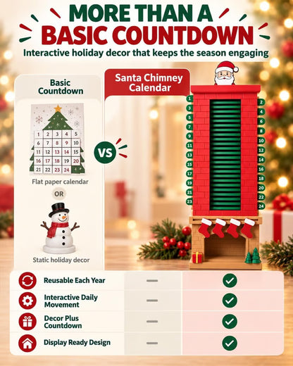 Santa Chimney Advent Calendar – 24-Day Christmas Countdown
