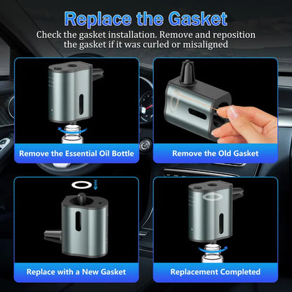 Father’s Day Half Price🚗Car Clip-on Essential Oil Diffuser | Automatic Timing Mist Car Aroma Diffuser