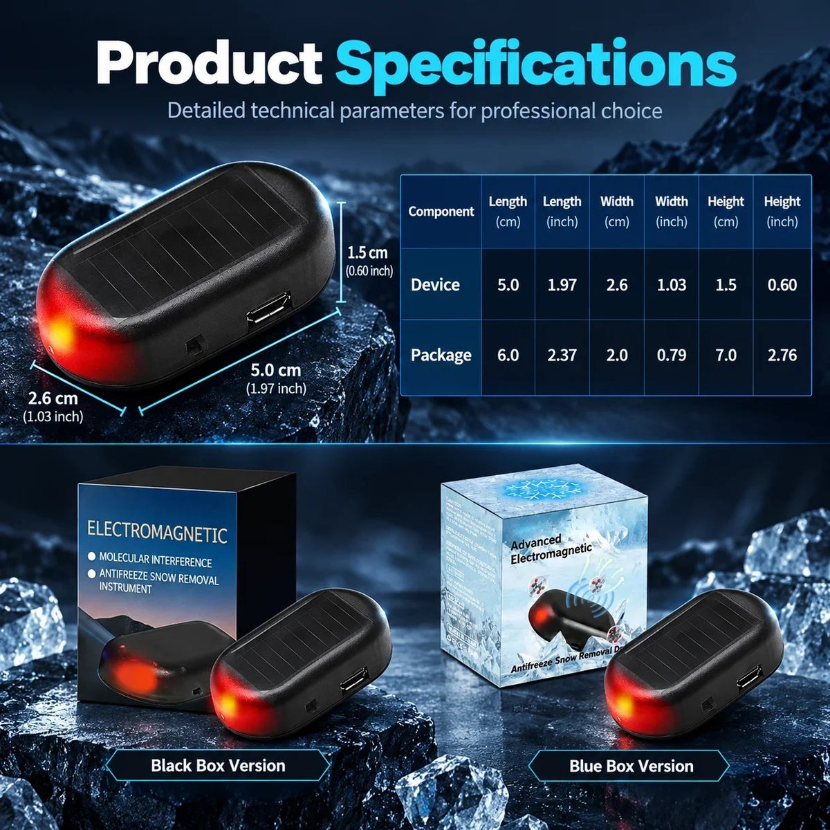 🔥Electromagnetic Snow Removal & Anti-Freeze Device for Vehicles — Molecular Interference Technology