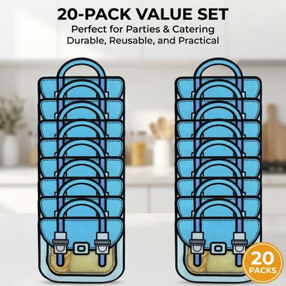 🛍️ 20-Pack Reusable Smell-Proof Stand-Up Pouches – Multicolor Backpack Goody Bags for Kids Parties & Snacks