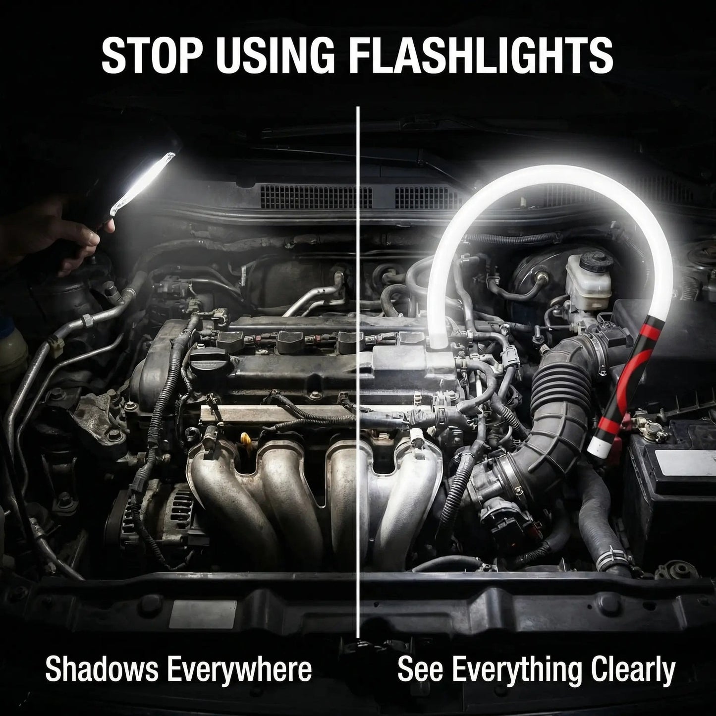 Bendable LED Flashlight Stick