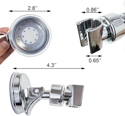 Adjustable Shower Head Holders Removable Suction Cup Shower Head Bracket No Drill Shower Head Bracket