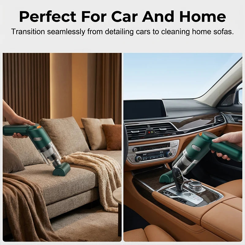 🚗💨 Cordless Car Vacuum – Powerful 10,000Pa Suction Without the Hassle!