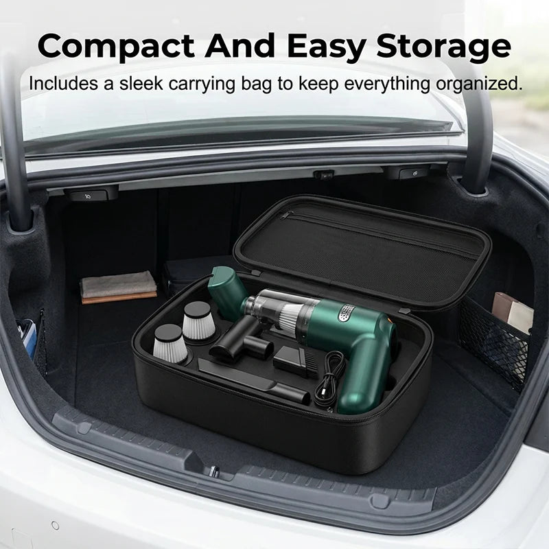 🚗💨 Cordless Car Vacuum – Powerful 10,000Pa Suction Without the Hassle!