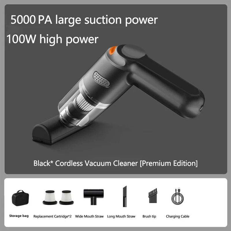 🚗💨 Cordless Car Vacuum – Powerful 10,000Pa Suction Without the Hassle!