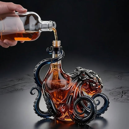 🔥HOT SALE 49% OFF - The Black Spiced Rum 3D Sculpted Octopus Collector's Edition Bottle🐙🥃