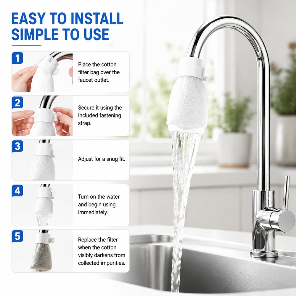 Five-step installation instructions