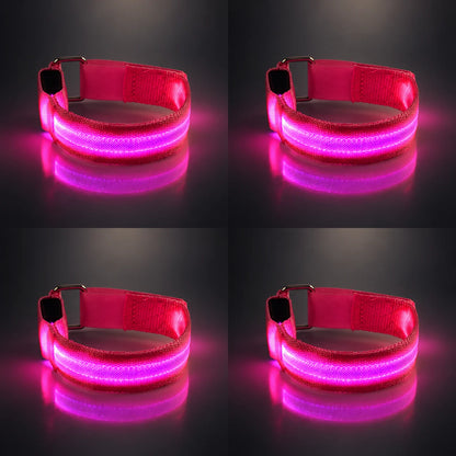 🐎 Horse Led Leg Straps – 4 Pack | Rechargeable-look Night Riding Safety Lights ✨