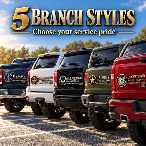 🇺🇸🎖️ Veteran Honor 3D Metal Car Emblem – A Tribute to Service & Pride