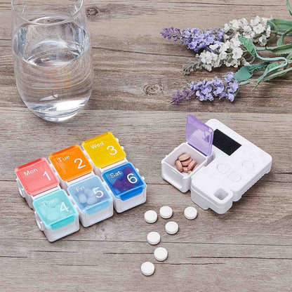 7-Day Pill Organizer with Alarm Reminder