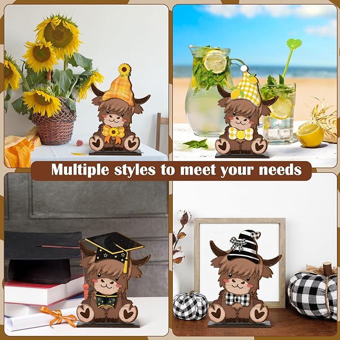 🐾Interchangeable Wooden Animal Decor✨
