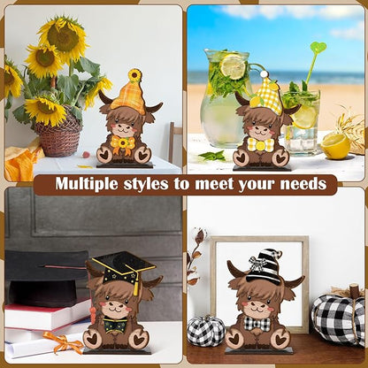 🐾Interchangeable Wooden Animal Decor✨
