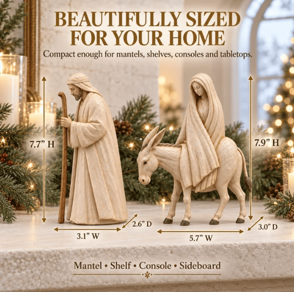 🔥Last Day 49% OFF🚶 🌟 Journey to Bethlehem Nativity Figurine Set
